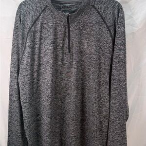 Under Armour HeatGear 1/4 Zip Pullover Men’s 2XL Gray Loose Fit Long Sleeve